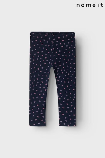 Name It Blue Fleece Lined Cosy Printed Leggings (Q72688) | £15