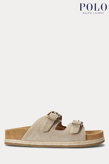 Polo office-accessories Ralph Lauren Suede Turback Sandals (Q72766) | £165