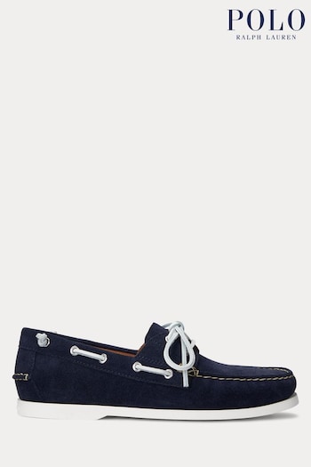 Polo Ralph Lauren Navy Merton Boat Shoes (Q72788) | £165