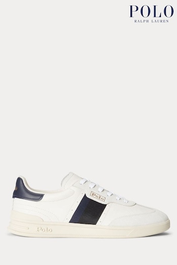 Polo Ralph Lauren Heritage Aera Leather-Suede Trainers (Q72800) | £130