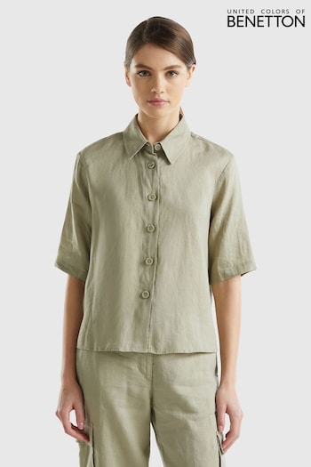 Benetton Linen Shirt (Q72824) | £50