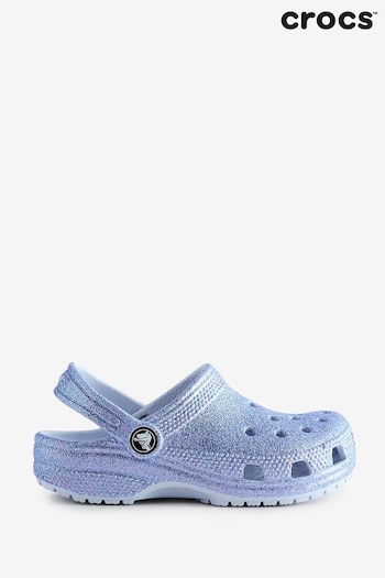 Crocs Vibes Kids Violet Purple	Classic Glitter Clogs (Q72828) | £40