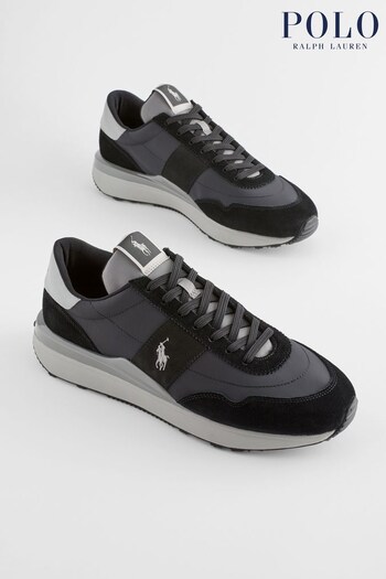 polo homme Noir et blanc NAVIGARE Train 89 Suede Oxford Trainer (Q72839) | £130