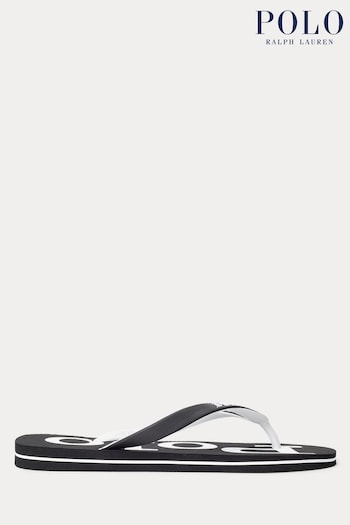 Polo Navy Ralph Lauren Bolt Logo Flip-Flops (Q72840) | £45