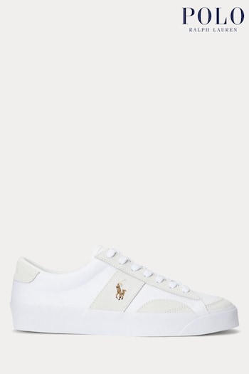 Polo Ralph Lauren Sayer Canvas & Suede Trainers (Q72841) | £95