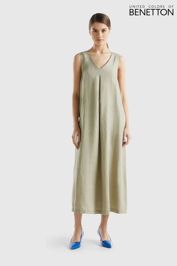 Benetton Black Linen Maxi Dress (Q72856) | £80