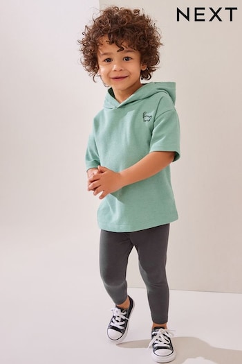 Minerals Short Sleeve Hoodie cotton and Legging Set (3mths-7yrs) (Q72921) | £12 - £16