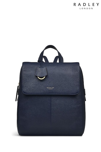 Radley London Blue Lorne Close Large Flapover Backpack (Q72951) | £239
