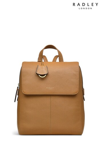 Radley London Lorne Close Large Flapover Brown Backpack (Q72984) | £239