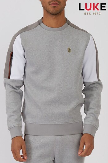 Luke 1977 Grey Manila Sweater (Q73069) | £90