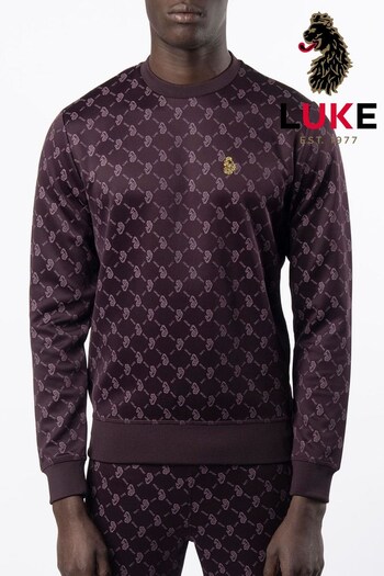 Luke 1977 Purple Gazzas Tears Sweater (Q73108) | £85