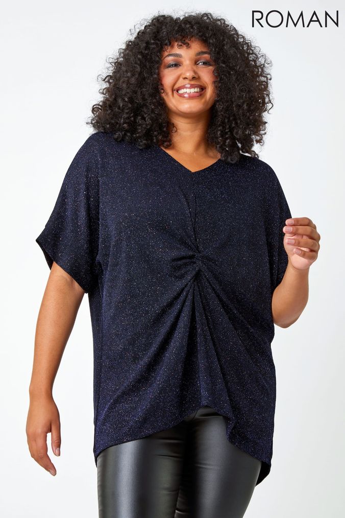 Buy Women s Tunics Roman Short Sleeve Tops Online Next UK