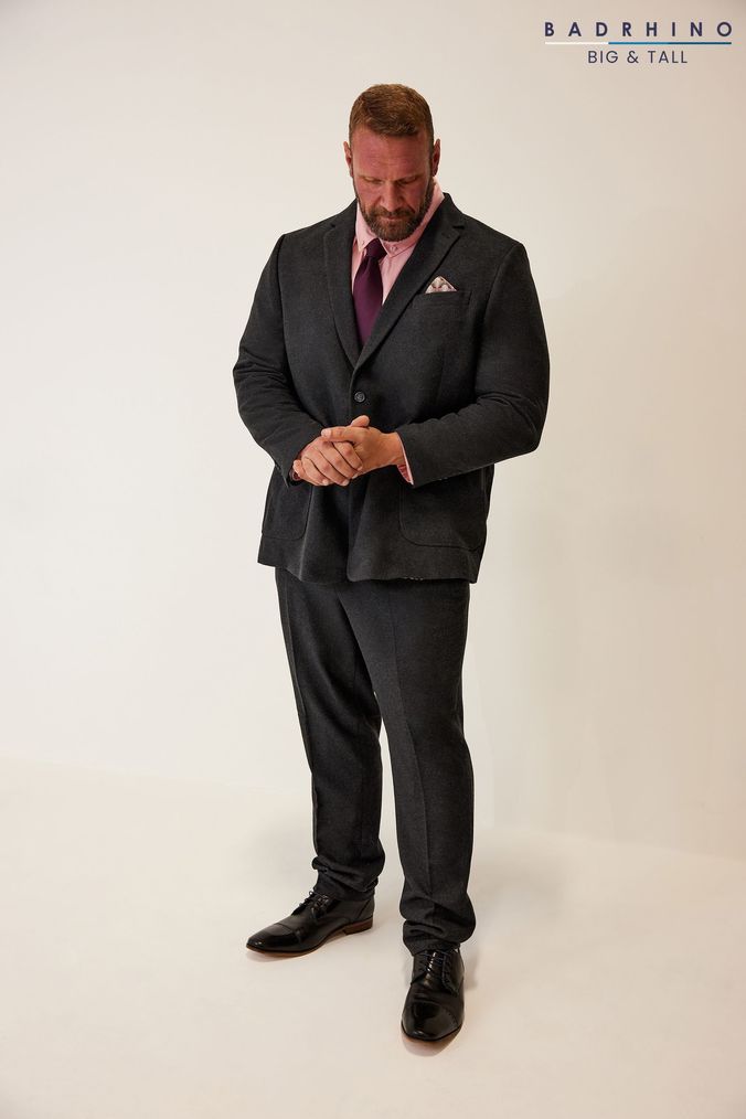 Buy Men s Grey BadRhino Big Tall Suits Regular Online Next UK