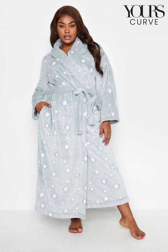 Plus size dressing gown uk 2025