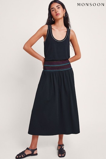 Monsoon Black Stitch Cleo Skirt (Q73785) | £49