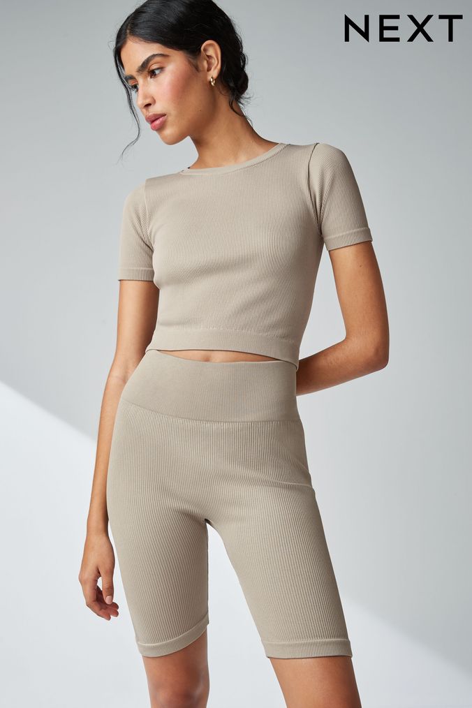 Buy Women s High Waisted Plain Shorts Online Next UK