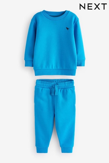 Blue Cobalt Jersey Sweatshirt And Joggers Set (3mths-7yrs) (Q73956) | £10 - £14
