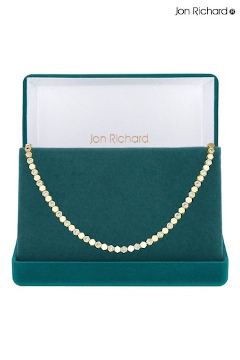 Jon Richard Gold Cubic Zirconia Tennis Necklace (Q74064) | £70