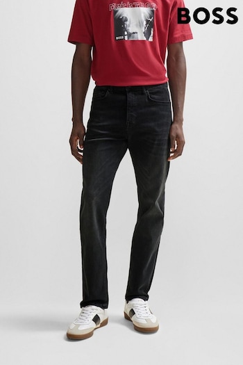 BOSS Grey Tapered Fit Super-Stretch Denim Jeans Dress (Q74192) | £129