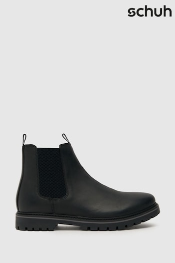 Schuh Dawson Leather Chelsea Black Boots (Q74215) | £70