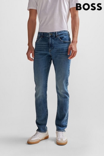BOSS Blue Denim Delaware Slim Fit Stretch Jeans (Q74216) | £139
