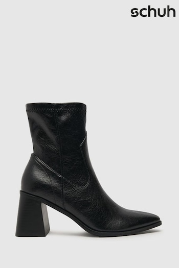 Schuh Bronte Block Sock Black Boots (Q74232) | £45