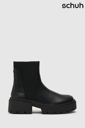 Schuh Aurora Chelsea Black Boots (Q74234) | £45
