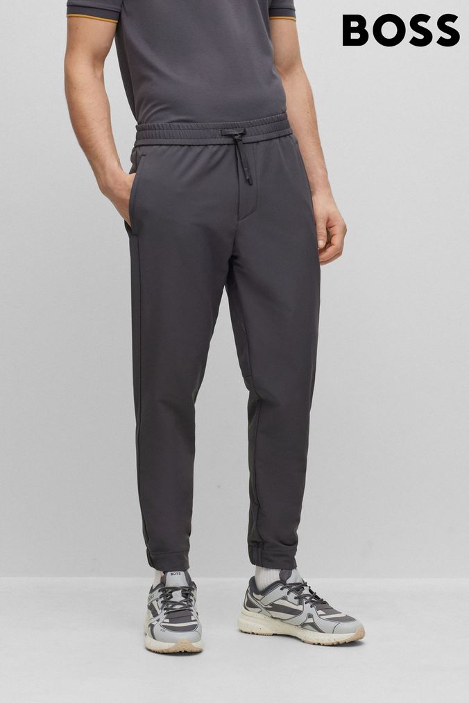 Buy Men s BOSS Grey Joggers Online Next UK