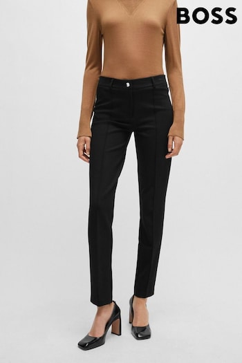 BOSS Black Slim-Fit Trousers In Power Stretch Jersey (Q74248) | £199