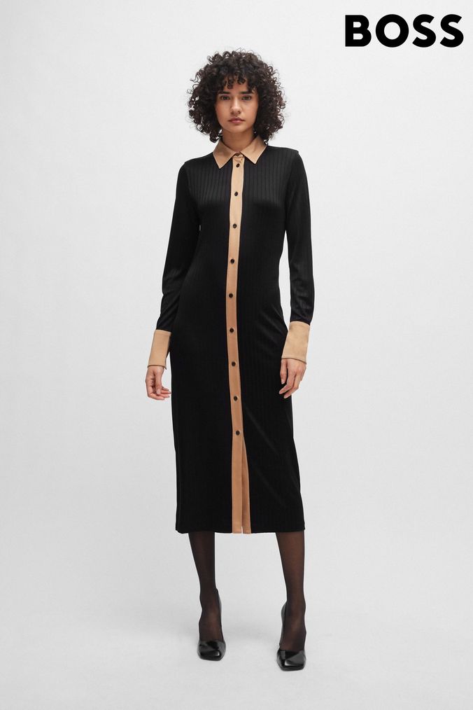 Boss shirt dress discount