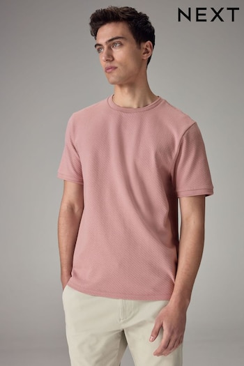 Pink Textured T-Shirt (Q74604) | £16