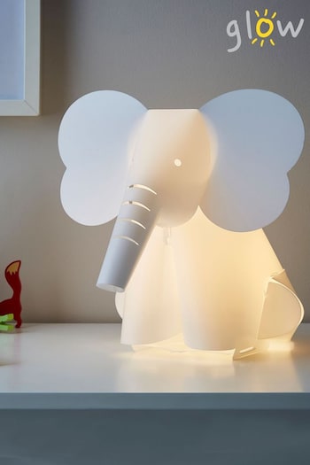 glow White Elephant Table Lamp (Q74678) | £25