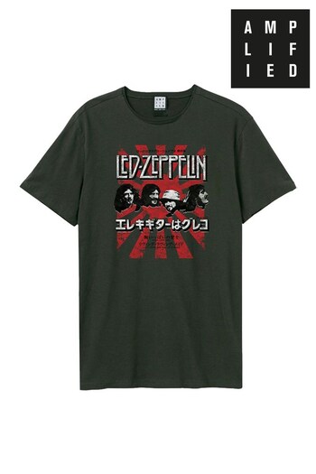 Amplified Led Zeppelin Burst Black T-Shirt (Q74758) | £25