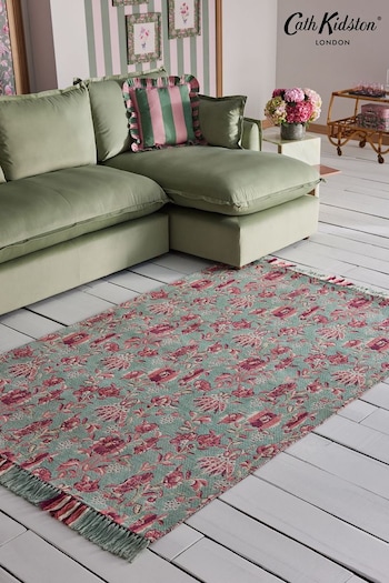 Cath Kidston Floral Friendship Garden Woven Rug (Q74783) | £140 - £350