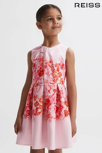 Reiss Orange Rosalind Senior Scuba Floral Print Dress (Q74787) | £45