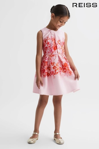 Reiss Orange Rosalind Junior Scuba Floral Print Dress (Q74790) | £40