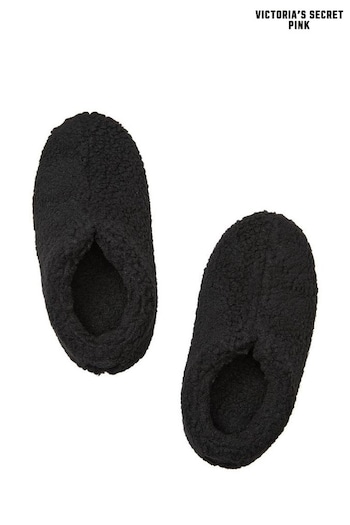 Victoria's Secret PINK Pure Black Cosy Slippers (Q74837) | £30