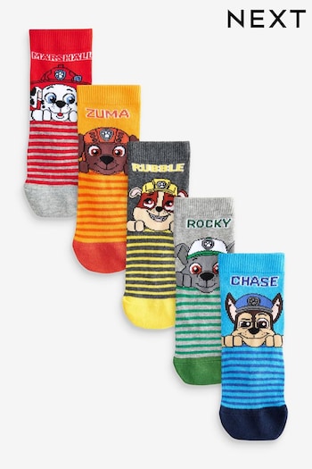 PAW Patrol License Character Cotton Rich Socks 5 Pack (Q74930) | £12 - £13