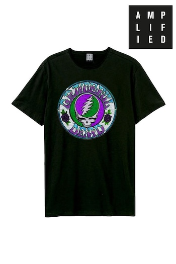 Amplified Grateful Dead Stealie Tie Dye Black T-Shirt (Q74931) | £25