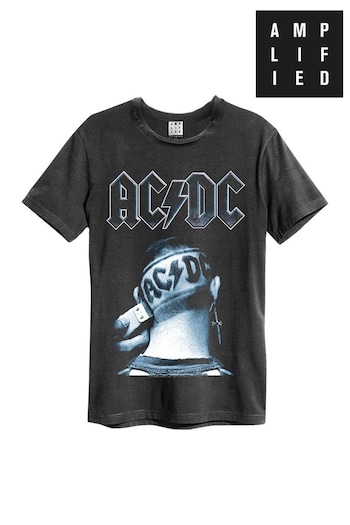 Amplified ACDC Clipped Black T-Shirt (Q74958) | £25