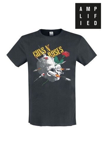 Amplified Guns N Roses Needle Skull Black T-Shirt (Q74960) | £25