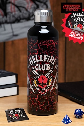 Stranger Things Hellfire Club Metal Water Bottle (Q75018) | £20