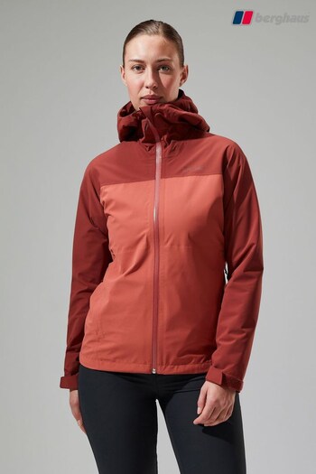 Berghaus Womens Red Arnaby Hooded Waterproof Jacket (Q75198) | £150
