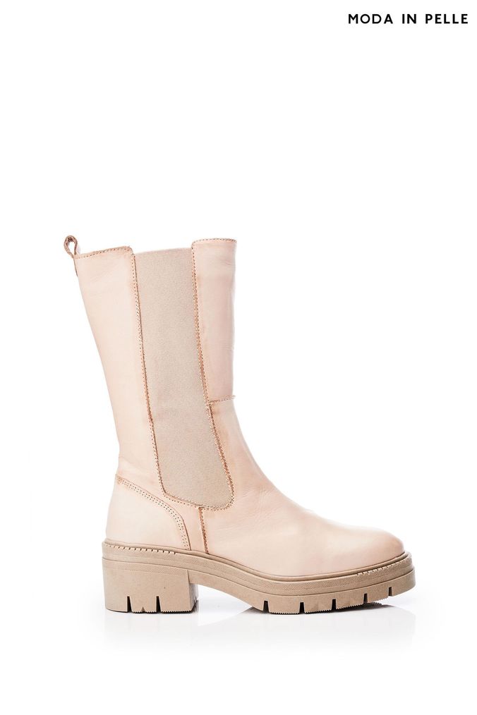 Buy Women s Boots Nude Mid Calf Footwear Online Next UK
