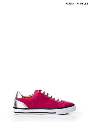 Moda in Pelle Slim Amor Sole Lace Up White Trainers (Q75298) | £119