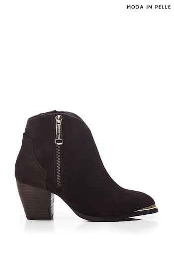 Moda In Pelle Bellzie Lace Up Leather Ankle Boots (Q75316) | £109