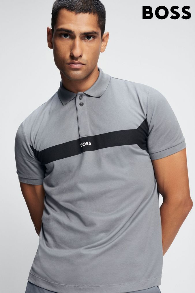 Grey hotsell boss polo