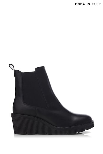 Moda in Pelle Audyn Crepe Wedge Chelsea Ankle Comfort Boots (Q75434) | £139