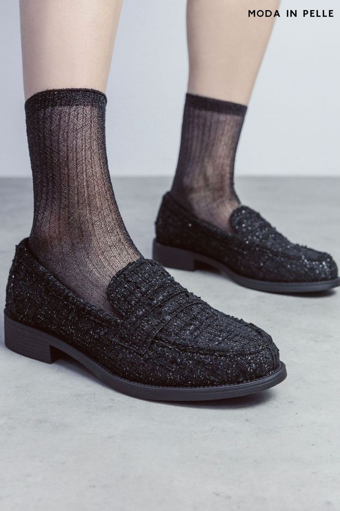Silver loafers next store