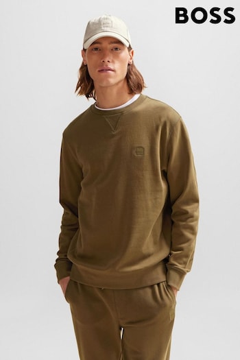 BOSS Green Cotton Terry Relaxed Fit Sweatshirt (Q75532) | £99